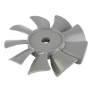 Thomas 2650 and 2660 Gray Fan - 1/2" Shaft 638423